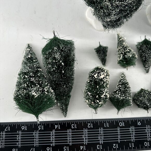 Dept 56 Snow Village Accessory Trees Firs Pines Bushes Shrub 20 Total Christmas - Picture 2 of 8